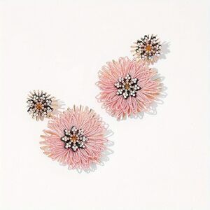 Flower dangle earrings N1134